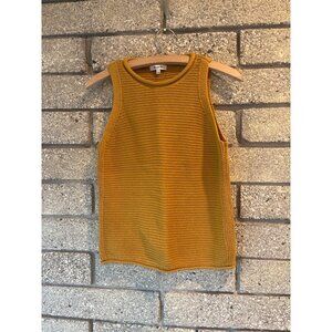 Madewell Womens Mustard Yellow Sleeveless Knit Sweater Tank Top S